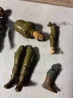 Vintage GI Joe Zap, Fuze & Grunt Lot Chest Legs Head Waist V1 Straight Swivel