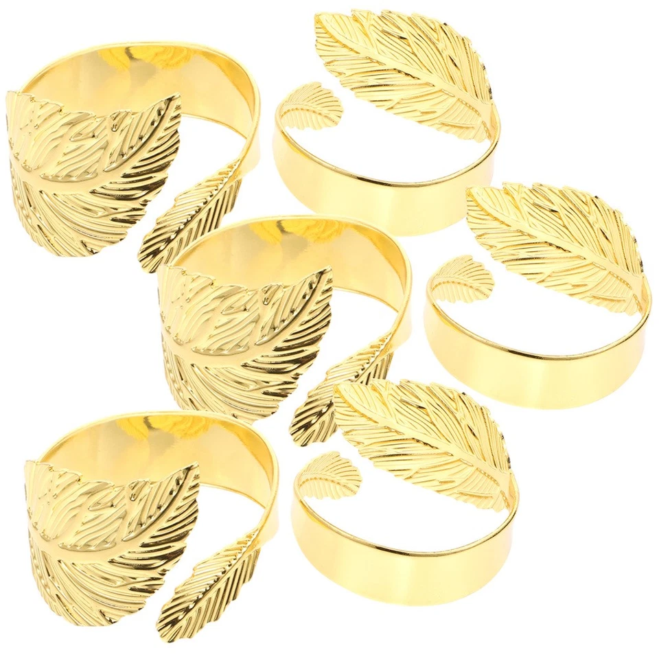  6 Pcs Anelli Tovaglioli Anello Portatovagliolo Fibli Di Creativi - Immagine 2 di 4