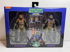 NECA TMNT II  Secret of the Ooze Michelangelo & Donatello 2 Pack