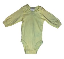 Vintage 90s Carter  s Bodysuit 0-3 Months Yellow Up To 11 lbs 100 Cotton