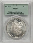 1879 S Morgan Silver Dollar PCGS MS64 OGH (Gen 3.1 1993-1998)