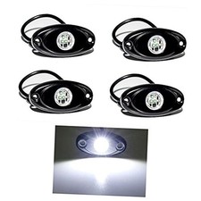 White Rock Lights 6000K Ultra Bright LED Neon Underglow 4 Pods White 3LED