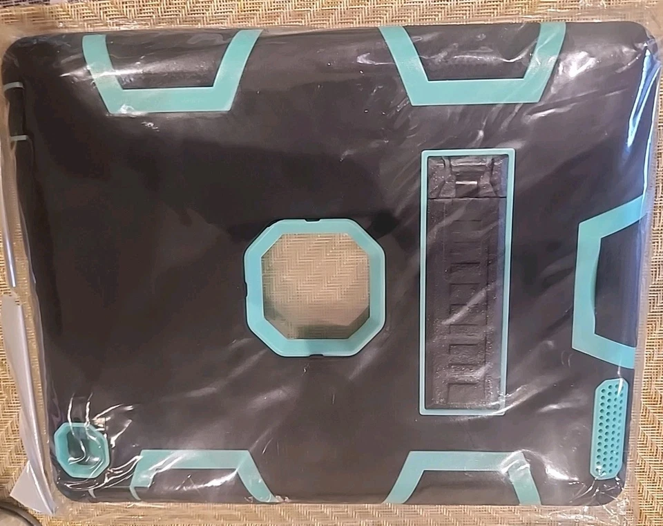 Apple iPad ~ 2/3/4 Case 7.9-inch Shockproof Heavy Duty Black & Teal - Image 2 of 4