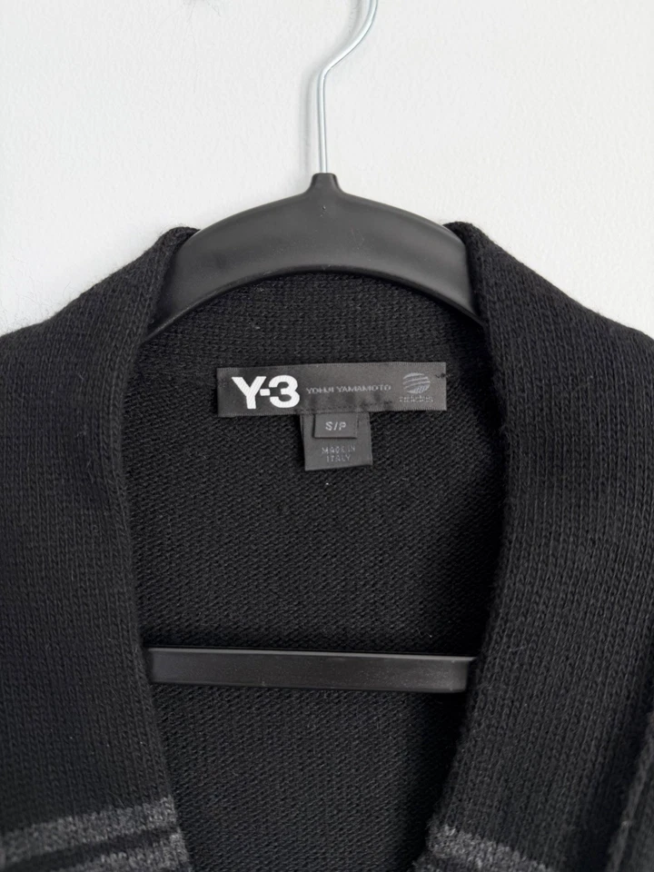 Yohji Yamamoto Adidas размер S • черный надежном шерсти ангора кашемир вязаный свитер - Изображение 2 из 4