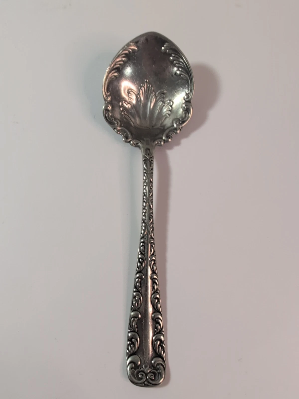 Antique Rogers & Hamilton Majestic Pattern Silverplate Serving Spoon Sugar