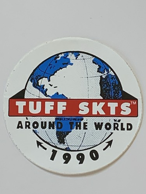 #ad #ad Vintage 1990 TUFF SKTS Skateboard Sticker Original 3 Inch Nos C $14.00