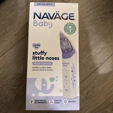 New SEALED NAVAGE BABY Electric Nasal Aspirator Infant Nose Cleaner Sick Cold