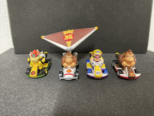 Lot of 4 Hot Wheels 1:64 Mario Kart Donkey Kong , Bowser, Wario, Toy Cars