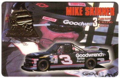 3m Nascar Super Truck: Mike Skinner (Goodwrench, Resistol) Papier Telefonkarte