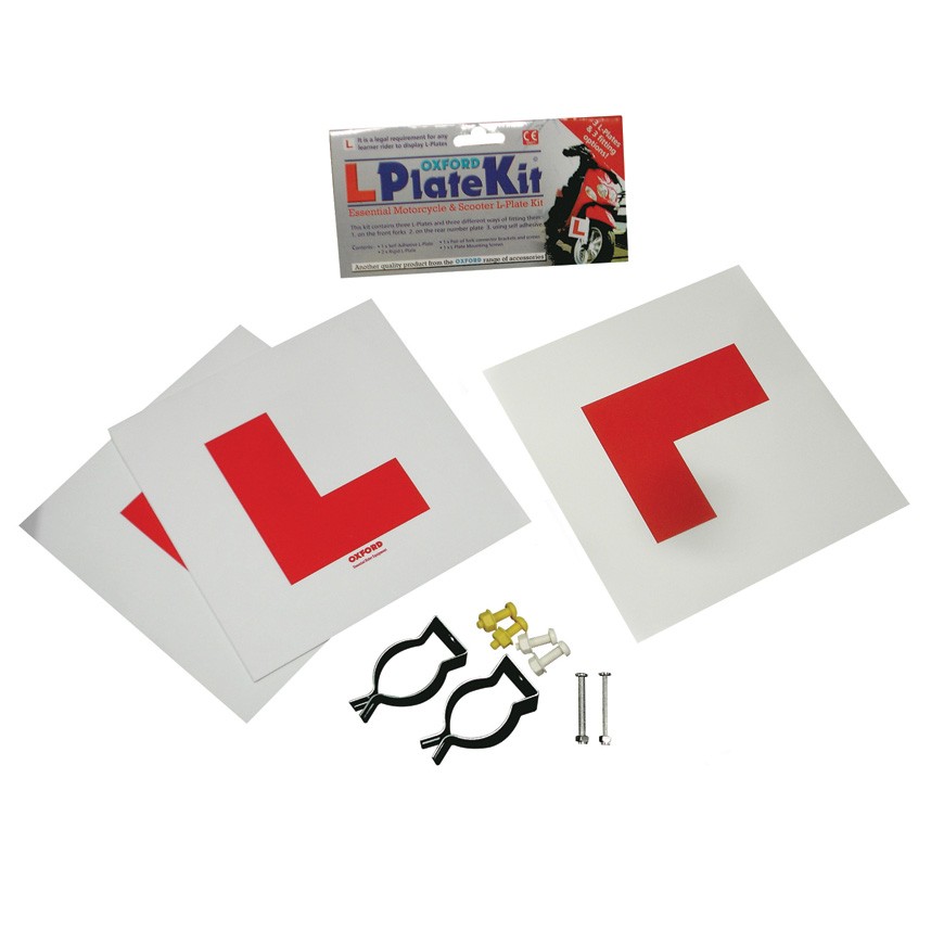 Oxford L-Plate Learner Biker/Biking/Scooter/Motorcycle Rider Kit