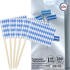 200 Flaggenpicker + Zahnstocher OKTOBERFEST P...