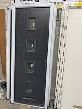 Brand New  Anthracite Grey Composite Door In A Grey Frame 800 X 2050 Mm