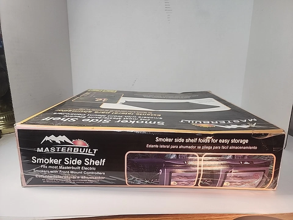 Masterbuilt Smoker Side Shelf  Foldable Prep Space Black  - Image 4 of 4