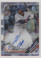 2019 Bowman Chrome Prospects Refractor 154/499 Isiah Gilliam #CPA-IG Auto 0u3