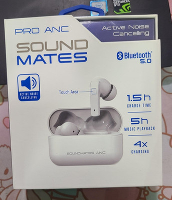 Pro Anc Sound Mates Wireless Earbuds Noise Canceling, Sweat Resist