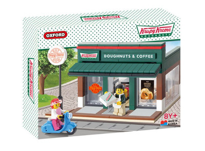 Oxford Block Krispy Kreme Doughnuts Shop Store Limited Edition New Made in Korea