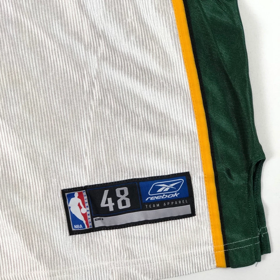 Vintage Seattle Sonics Ray Allen Jersey Mens 48 White Stitched Reebok - Image 4 of 4
