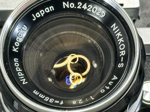 Nikon F Photomic 35 mm fotocamera reflex pellicola Nikon Nikkor-S obiettivo automatico 35 mm F/2,8 - Foto 8 di 11