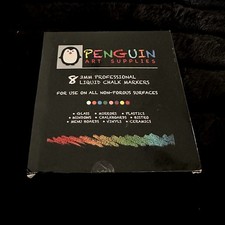 Chalk Markers Penguin Set of 8 - 33 MM Multi-Colors Liquid