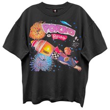 Men's Porno For Pyros Rocket Vintage T-shirt Medium Black