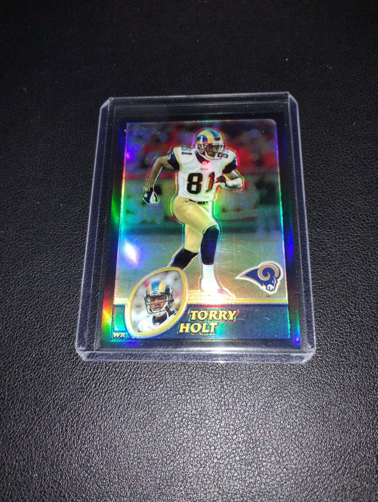 Torry Holt 2003 Topps Chrome Black Refractor #/599 Rams HOF