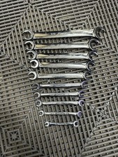 Snap on tools imperial sae spanner set flare nut fuel brake line wrenches flank