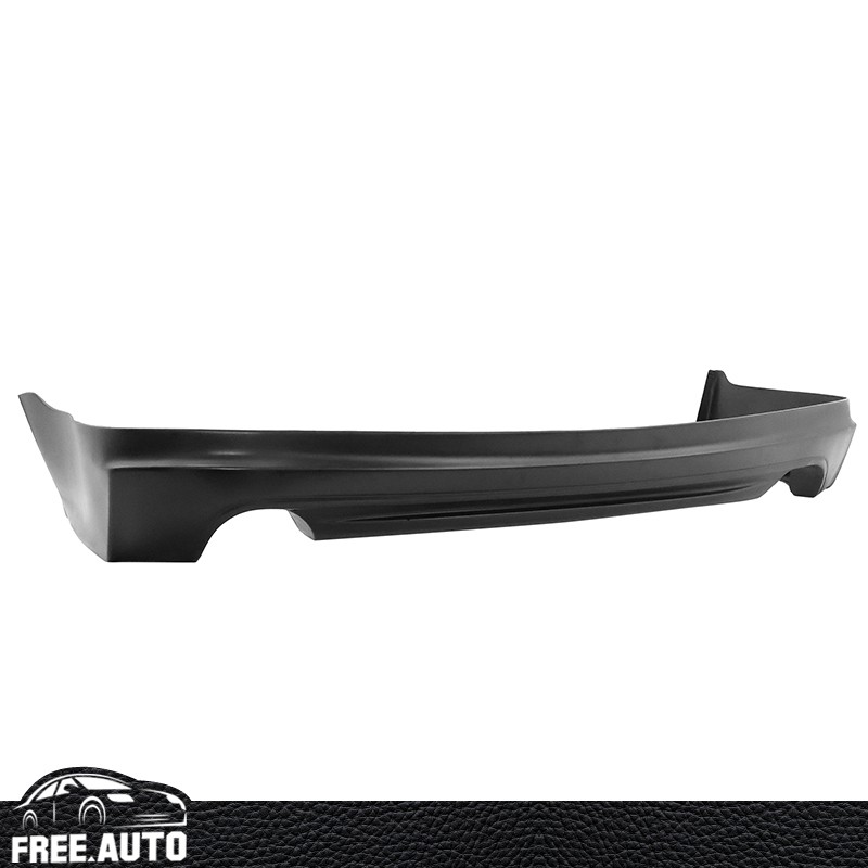 Fits 08-10 Honda Accord Rear Bumper Lip MUG Style Unpainted Black Spoiler PU