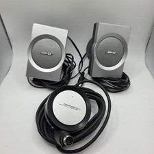 Bose Companion 3 Series I Desktop Satellite Speakers With Control Pod Untested