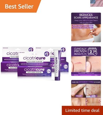 Rapid Scar Reduction: Advanced 3-Pack Gel - Clinically Proven Results in 2 Weeks
