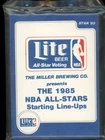 1984-85 Star Lite Beer All-Stars Sealed Complete Set w Michael Jordan XRC Rookie