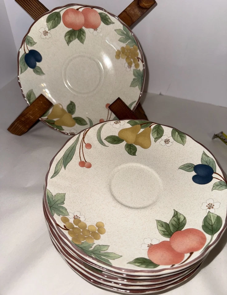 Juego de 6 platillos panorámicos de frutas Mikasa Country Classics de colección de 6 pulgadas Foto 4 de 4