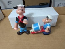 VINTAGE FIGURKI POPEYE KING FEATURES 2-CZĘŚCIOWY ZESTAW BARDZO KOLEKCJONERSKIE ZOBACZ ZDJĘCIA 