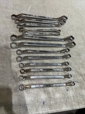 Vintage Sears Offset Double Box End Wrench 13 Pc. Set, 7/10/12/15/17MM & MORE