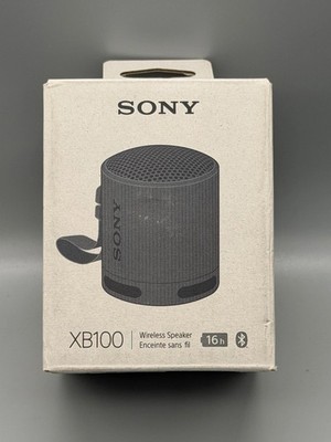 Sony SRS-XB100 Black Portable Bluetooth Speaker IP67 USB-C Open Box