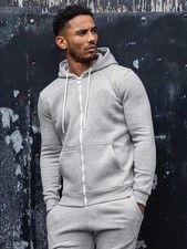 Mens Hoodie Zip Up Hooded Fleece Hoody Coat Winter Warm Jacket Top By Enzo Jeans