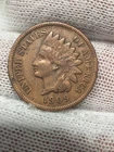 1909 INDIAN HEAD CENT Penny With Full Liberty.  Nice Higher Grade Old US Coin!