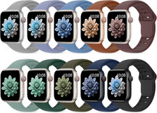 10 Pack Silicone Bands Compatible with Apple Watch 38Mm 40Mm 41Mm 42Mm 44Mm 45Mm