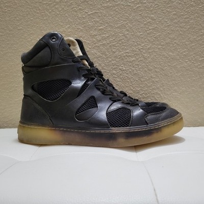Alexander McQueen x Puma Womens Black Leather Mesh Move High Tops Sz 9.5