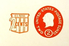 USPS Scott U538 2c Envelope 2c Surcharge Washington Lot of 5 Red