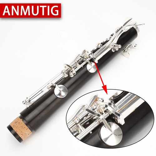 Clarinet Bb Wood Ebony Silver Plated Buttons 17 Keys Clarinet G51 - Picture 4 of 16