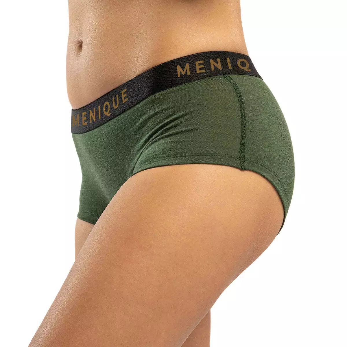 Breathable Women Boyshorts * 100% Merino Wool 160 Underwear Panties * Dark  green