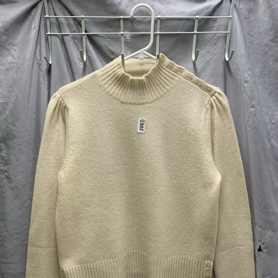 Suéter Ralph Lauren Adulto Grande Crema Manga Larga Corderos Lana Años 90 Para Mujer’s Foto 2 de 4
