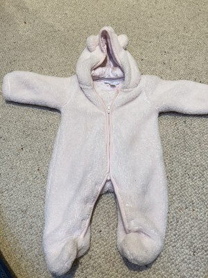 white company baby snowsuit