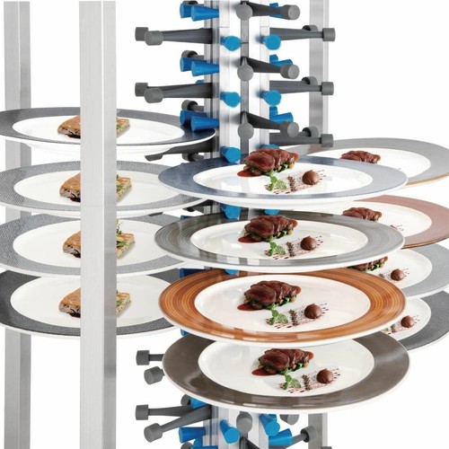Vogue Mobile Plate Rack Made of Stainless Steel 1900(H) x 700(W) x 700(D)mm - Picture 6 of 9