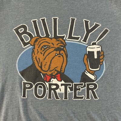 Boulevard Brewing Co Shirt Womens Large Blue Bully Porter Craft Beer Brew #7625