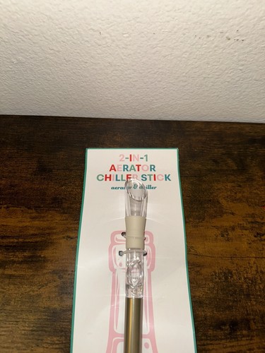 Wine Cooler Aerator Pourer Whiskey Cocktails Bottle Cooler Chiller Stick - Picture 2 of 3