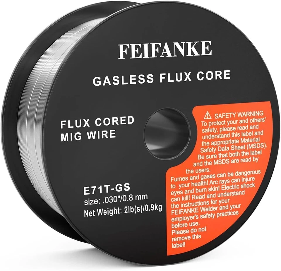 FEIFANKE Fülldraht Ohne Gas 0.8MM/0.9MM/1.0MM 1KG E71T-GS Universal schweißdrähte 1 Rolle