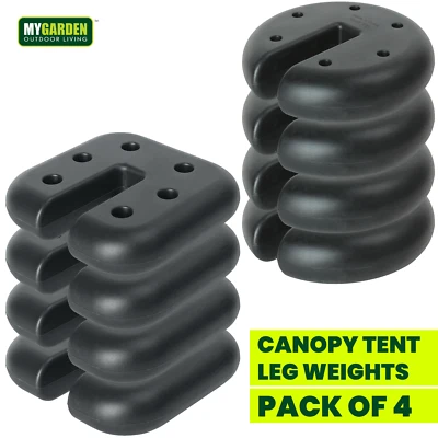 MY GARDEN OUTDOOR LIVING Canopy Tent Leg Weights 4pcs Outdoor Anchor Stand Heavy Duty Gazebo Discs