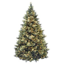 National Tree Company Carolina Pine 7.5 Foot Prelit Artificial Christmas Tree