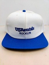 Vintage USA MADE US Rental Rocklin California Trucker Hat Strapback Dad Cap